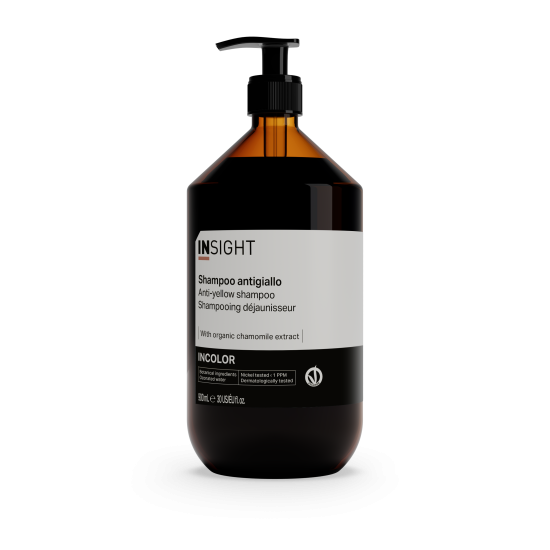 Insight Incolor - Sampon neutralizare ton galben par alb Anti-Yellow - 900 ml